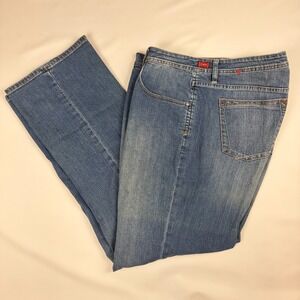 WORN Men's Big and Tall Straight Leg Medium Wash Denim Work Blue Jean 40x36